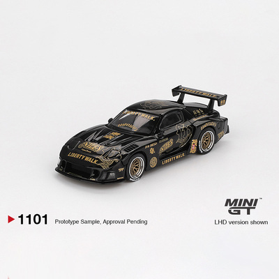 MINIGT 1:64 马自达 RX-7 LB宽体改装 FD-NILES合金汽车模型 1101