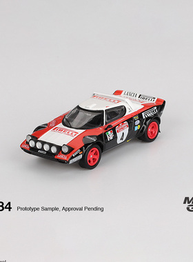 MINIGT 1:64 蓝旗亚 Lancia Stratos HF #4 1978合金汽车模型1084