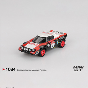 MINIGT 1:64 蓝旗亚 Lancia Stratos HF #4 1978合金汽车模型1084