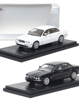 AR box 1:64 捷豹 XJ  X350超跑车 绿色仿真合金汽车模型收藏摆件