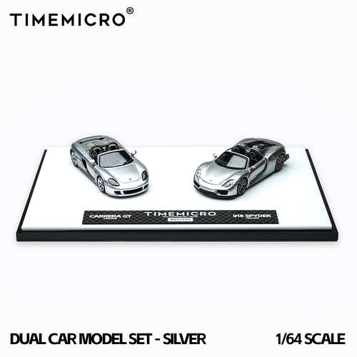 TM 1:64 保时捷918 Spyder CARRERA GT 双车套装仿真合金汽车模型