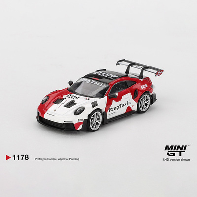 MINIGT 1:64 保时捷 911 992 GT3 RS RingTaxi涂装 合金车模 1178