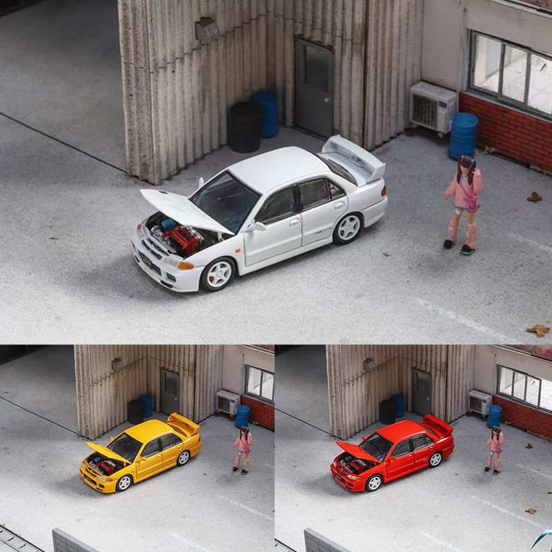 Fuji富士1:64三菱蓝瑟Lancer EVO III 第3代 GSR版仿真合金车模型