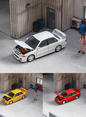 Fuji富士1:64三菱蓝瑟Lancer EVO III 第3代 GSR版仿真合金车模型