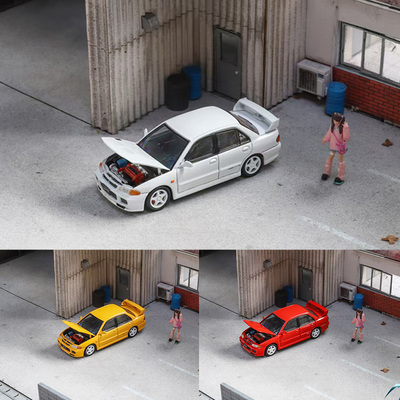 Fuji富士1:64三菱蓝瑟Lancer EVO III 第3代 GSR版仿真合金车模型