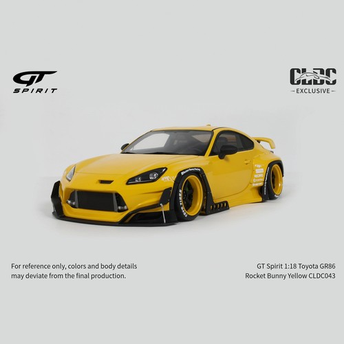 GT Spirit 1:18 丰田GR86火箭兔带原装展示罩树脂汽车模型CLDC043