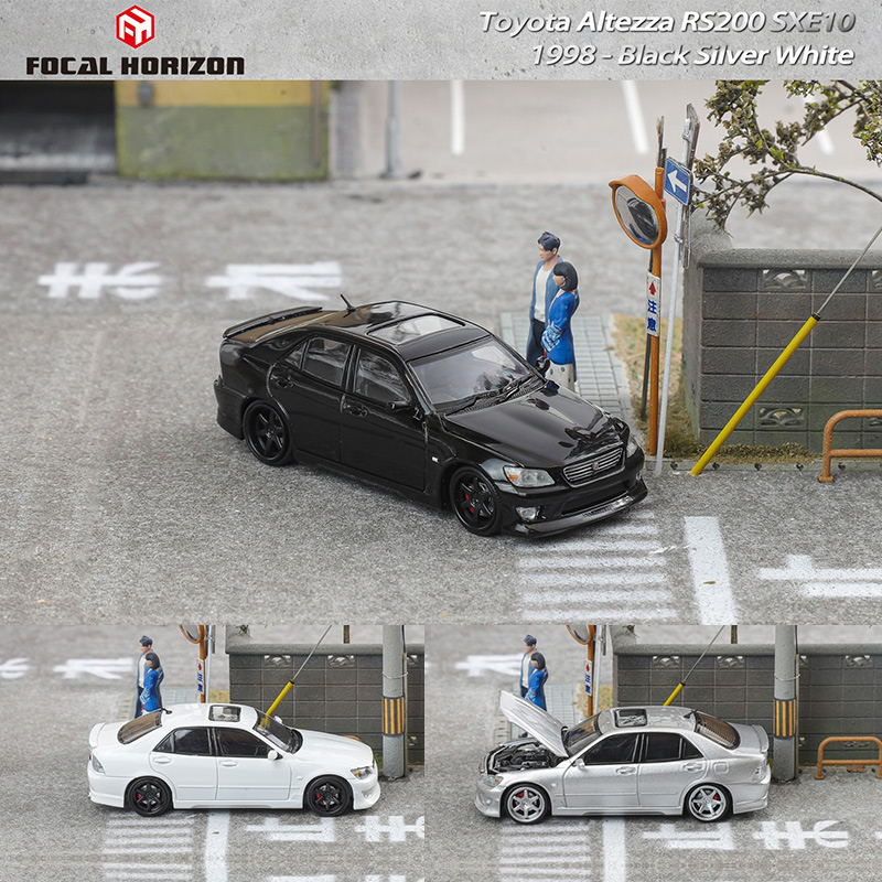 FH 1:64 Altezza 咬地鲨RS200 SXE10版前盖可开仿真合金汽车模型