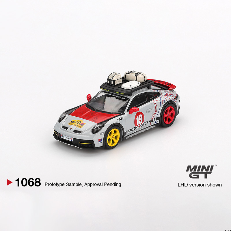 MINIGT 1:64 保时捷911 Dakar 达喀尔 拉力赛车合金汽车模型 1068