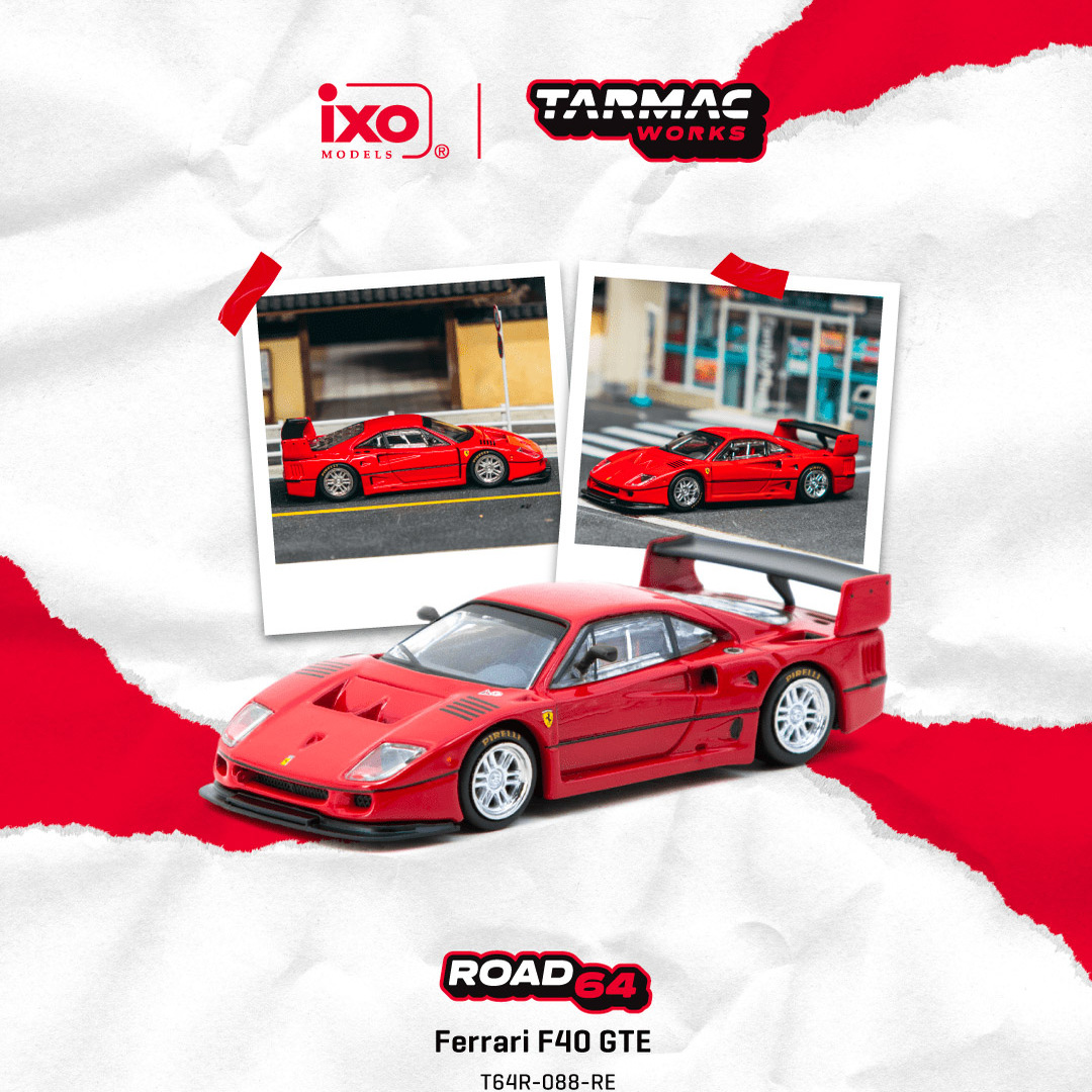 TW 1:64 法拉利Ferrari F40 GTE跑车T64R-088-RE仿真合金汽车模型