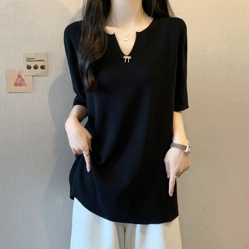 实拍 胖妹妹夏装大码女装2026年新款显瘦遮肚子短袖T恤宽松上衣