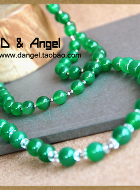 四叶长项链幸运石天然水晶