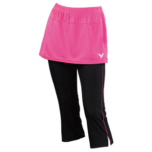 威克多VICTOR胜利羽毛球服针织裤裙KR-3172速干排汗两件套7分裤