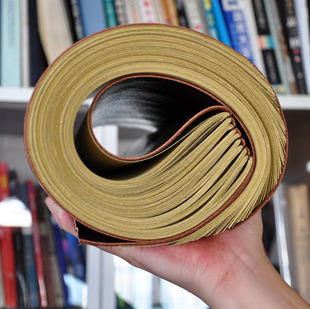 A3牛皮大厚本绘图绘画本涂鸦横版 手工制作欧式 创意复古本子 灵感