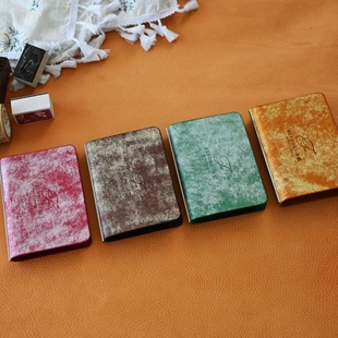 M5牛皮手账活页意大利雾蜡Margot A8记事日记计划本 Fog极简背条款