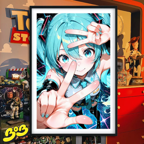 【BOB2】现货 巴洛克 YES初音 初音未来歌姬 MIKU公主殿下 装饰画