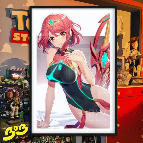 【BOB2】现货 巴洛克 焰 尼娅PYRA异度神剑光 装饰画 冰箱贴