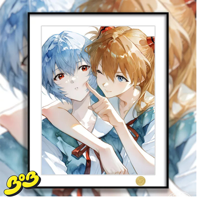 【BOB2】现货 H2工作室 校服绫波丽明日香 EVA福音战士 装饰画
