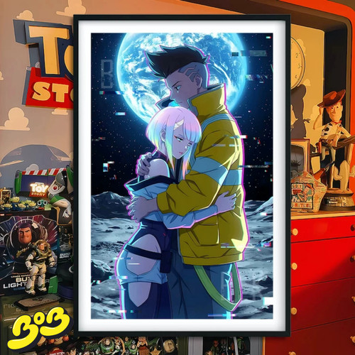 【BOB2】现货 巴洛克 月球拥抱 露西赛博朋克边缘行者大卫 装饰画