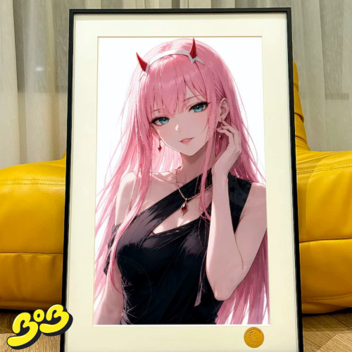 【BOB】现货 星空 绝美零二 国家队DARLING IN THE FRANXX 装饰画