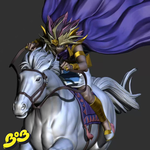 【BOB2】预留 AIBO 阿图姆 骑马法老王 ABQMFLW 雕像摆件