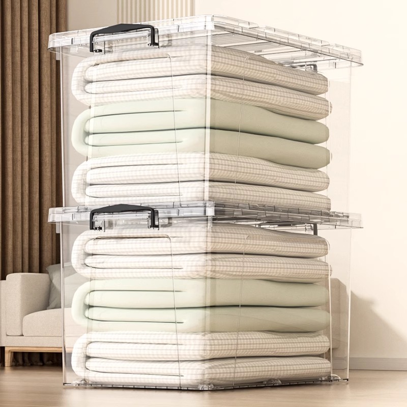 透明塑料收纳箱大容量加厚