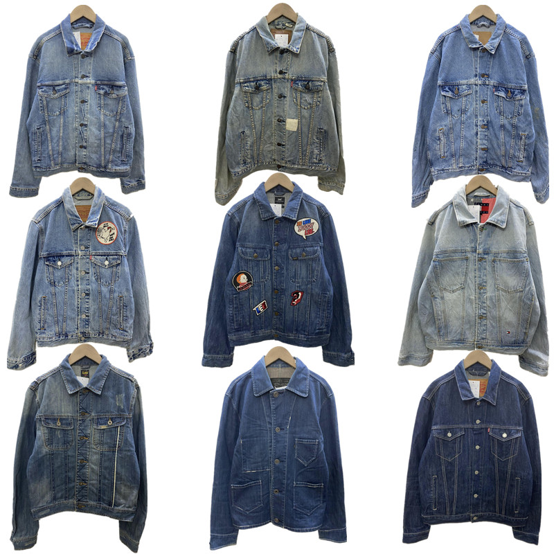 古着vintage复古水洗做旧原宿牛仔衣外套BF百搭夹克秋冬精品Z195