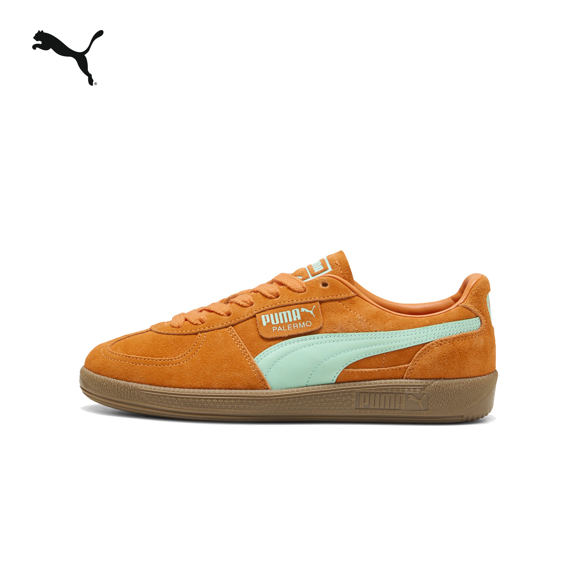 德训鞋|复古棕色薄底T头鞋男女款PUMA彪马官方新款春板鞋PALERMO