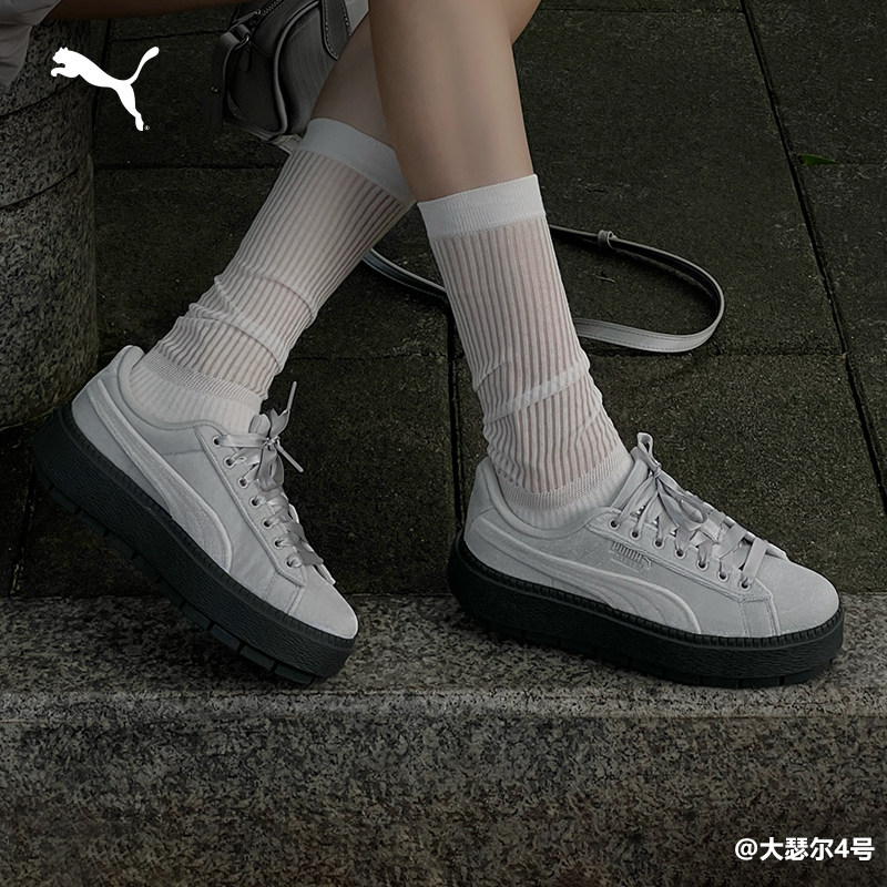 复古增高厚底鞋松糕鞋女PUMA彪马