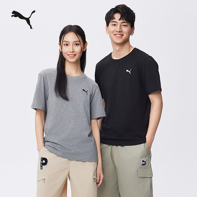 纯色宽松短袖T恤男女款PUMA彪马