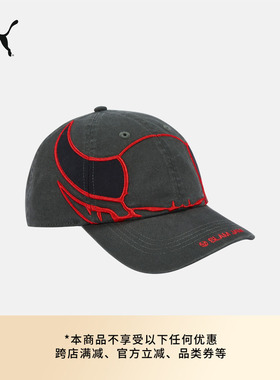 SLAM JAM联名|AC米兰复古做旧棒球帽鸭舌帽男女款PUMA彪马 027658