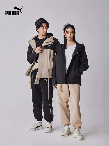 Puma, дорожная спортивная куртка с капюшоном, свободный крой