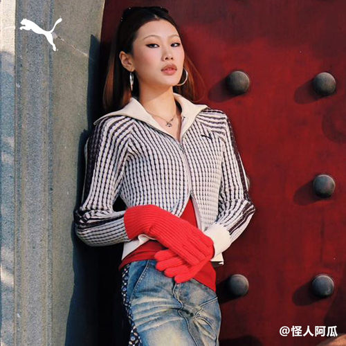 修身短款薄款T7针织衫女PUMA彪马