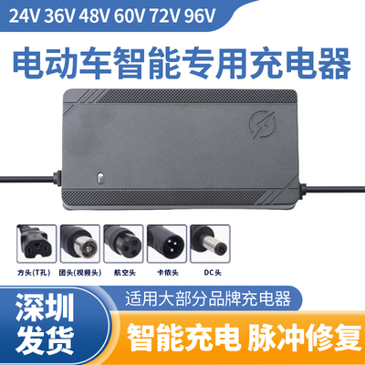 锂电池电瓶车充电器48V2A60V36V