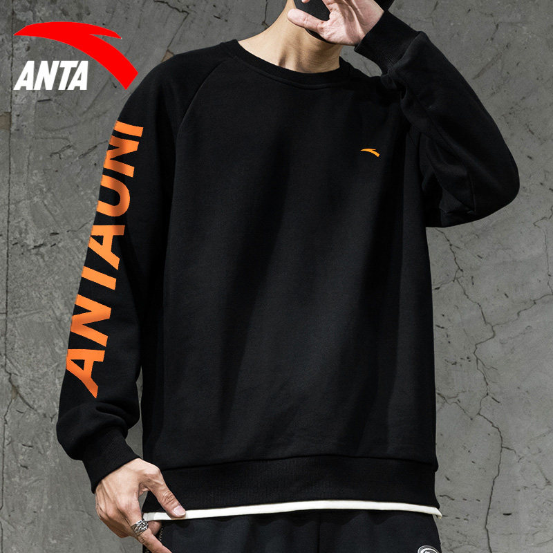 安踏卫衣男装官网旗舰2021秋季新款潮流圆领宽松卫衣男士套头上衣|ruв категории спортивный костюм/досуг одежды, спортивный свитер/свитер - от Buy2taobao.com для оказания профессиональной услуги покупки агента Taobao