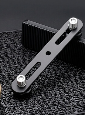 黑色间距可调双头话筒架 M10一托二头左右麦克风架 加厚多头唛架