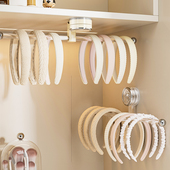 吸盘发箍收纳神器卫生间壁挂式 双头挂杆头绳头箍发夹发圈收纳挂钩