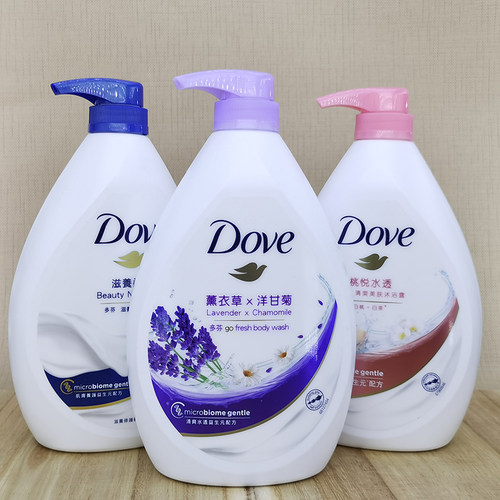 多芬清爽薰衣草沐浴乳保湿1kg泡
