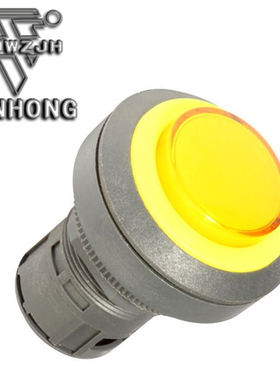 金宏22MM 信号灯 指示灯 高面 黄圈  K22-170   CE认证~