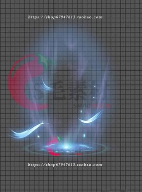 传奇特效素材 BUFF特效 蓝色光环光柱 高清动态坐标齐全QT13