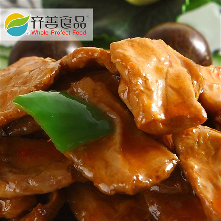 齐善牌糖醋素排骨 大豆蛋白仿荤肉食品 寺庙寺院餐厅斋菜食材