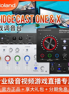 罗兰BRIDGE CAST ONE X游戏直播声卡电竞网游主播专用视频调音台