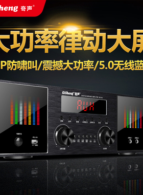 Qisheng/奇声 M13功放机家用ktv功放大功率蓝牙功放带遥控