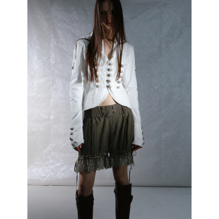 DoublePunch春夏原创复古蕾丝低腰浪漫蓬松花边bloomer花苞短裤