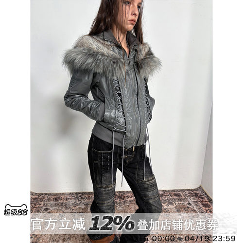 DP原创短款绑带披肩造型派克服