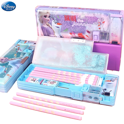 冰雪奇缘公主多功能削笔刀文具盒
