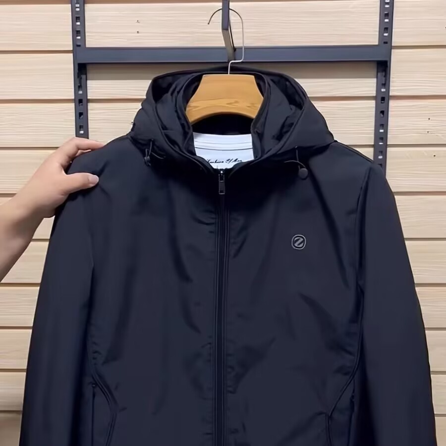 VIRRI CIAGA~夹克男士2025春季新款连帽外套可拆卸冲锋衣百搭时尚