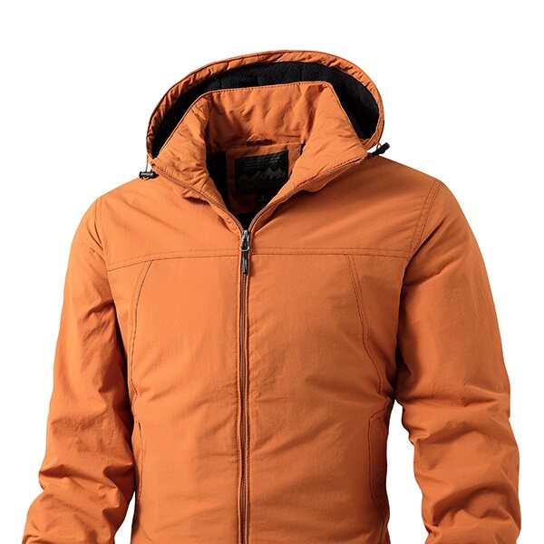 Mostarsea~冲锋衣加绒加厚保暖外套男款纯色外衣秋冬防风防水夹克