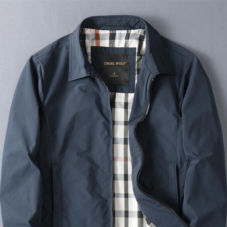 VIRRI CIAGA~2025年春秋季新款高档男士翻领休闲夹克外套商务男装