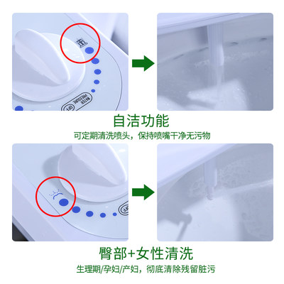 时龙洁身器洗屁股神器冲洗器不用电智能单冷马桶盖家用妇洗器