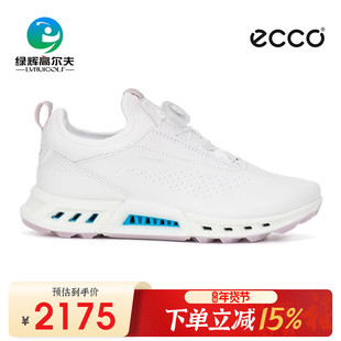ECCO爱步新款高尔夫女鞋BOA 健步C4系列牛皮防水防滑日常穿搭球鞋